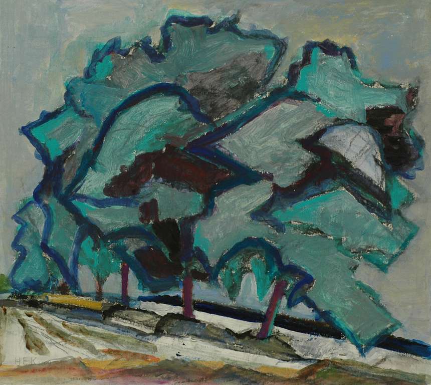 Hans Ebeling Koning, gouache, zonder titel verkocht voor € 70!