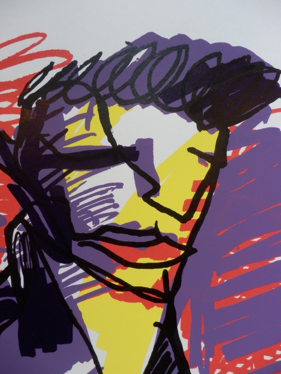 HERMAN BROOD, Gelimiteerde en HANDGESIGNEERDE Zeefdruk  ELVIS kopen? Bied vanaf 150!