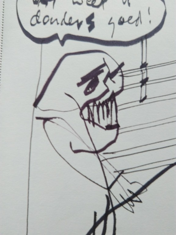Herman Brood originele tekening uit 1990 + lijst kopen? Bied vanaf 160!