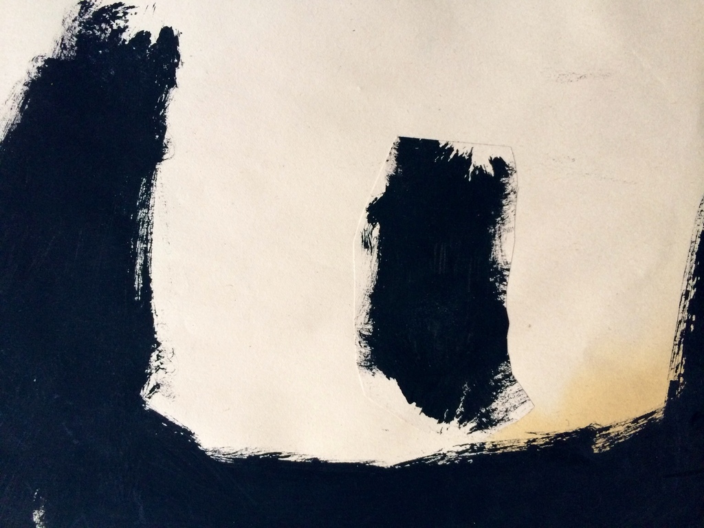 Peter Klashorst: Gemengde Techniek, Untitled (Abstract in Black V) ca. 1983 kopen? Bied vanaf 85!