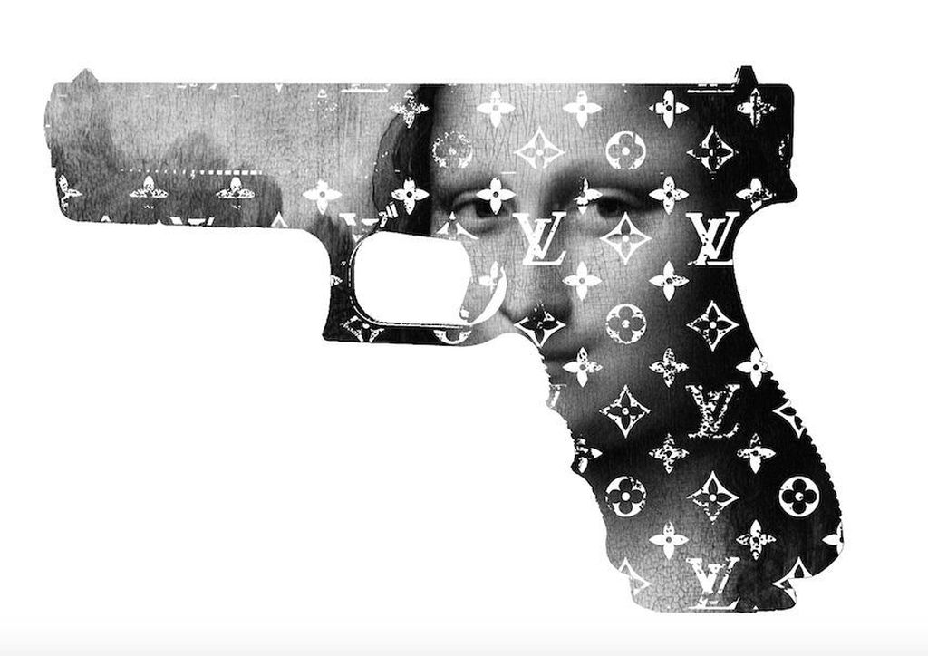 GROTE Fine Art Print,"Mona B Gun", GESIGNEERD en COA, genummerd A/P of 1 t/m 100 kopen? Bied vanaf 26!