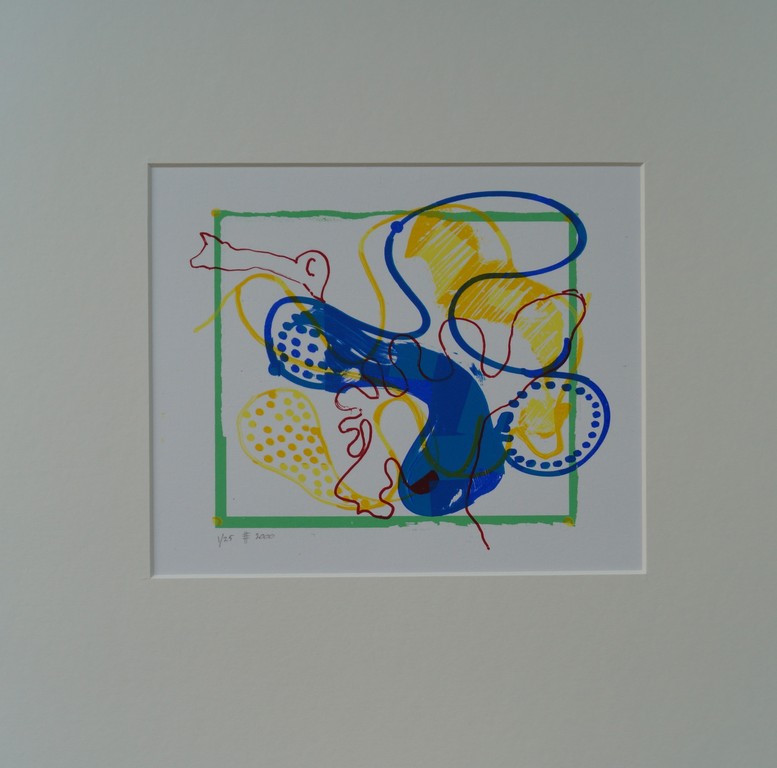 Harry Agema - gesigneerde zeefdruk - handlijn compositie kopen? Bied vanaf 15!