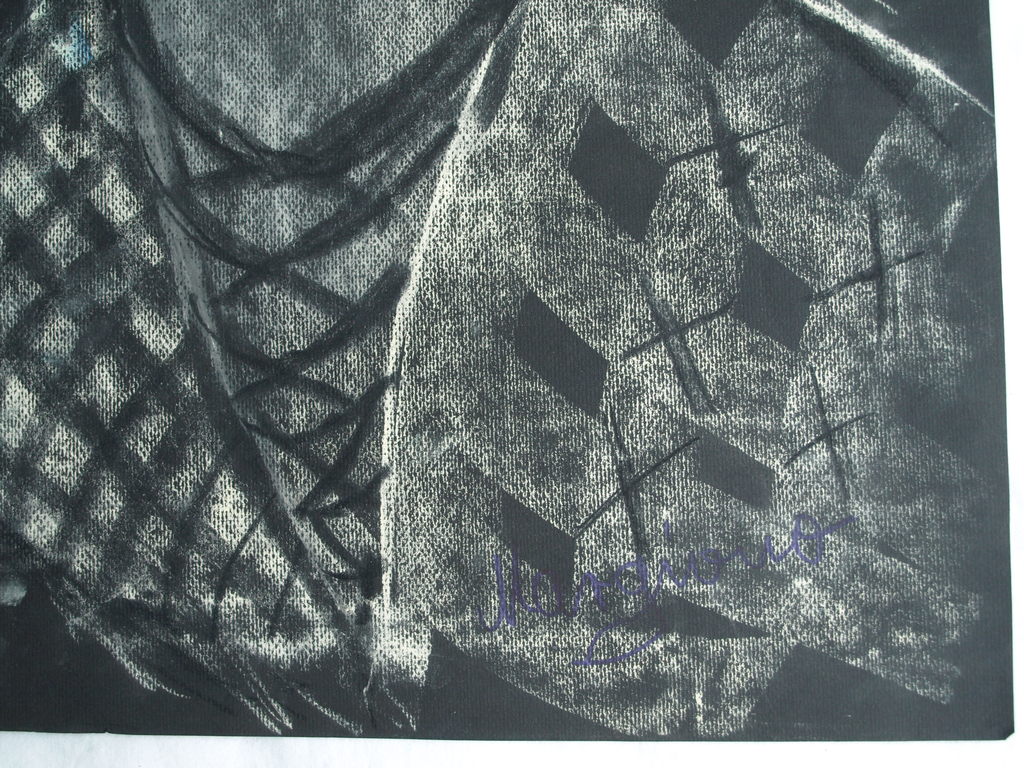 Anina Margiono – 2 Pastel-tekeningen – Man en Vrouw – Gesigneerd  kopen? Bied vanaf 35!