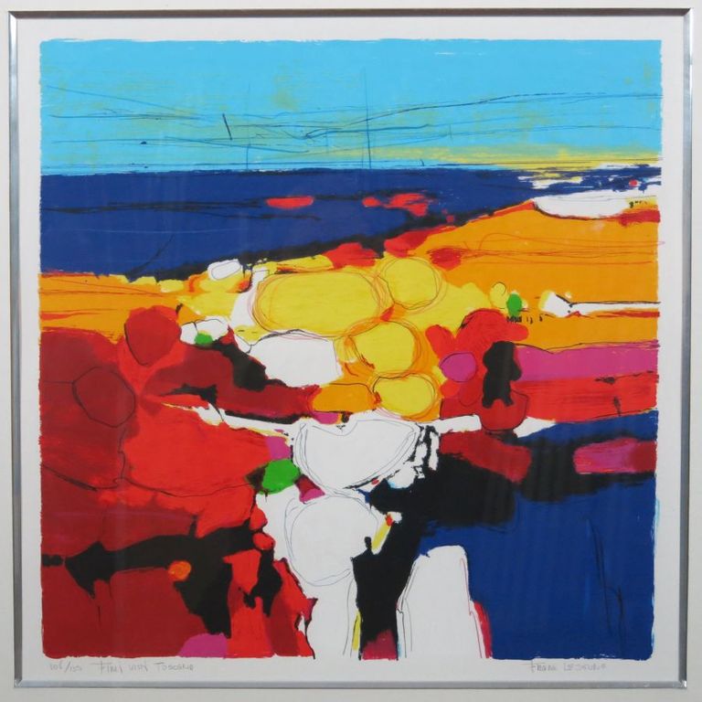 Frank Lejeune: Zeedruk, First visit Toscana - Ingelijst verkocht voor € 50!