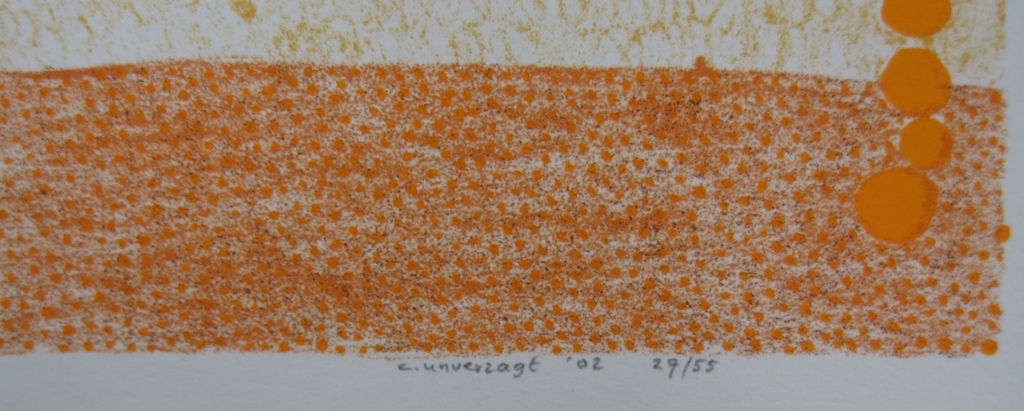 Carin Unverzagt: Zeefdruk, Tranen kopen? Bied vanaf 1!