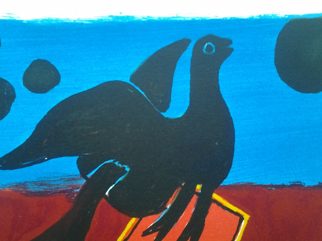 Corneille   , vrouw met vogel , litho op zwaar papier kopen? Bied vanaf 80!