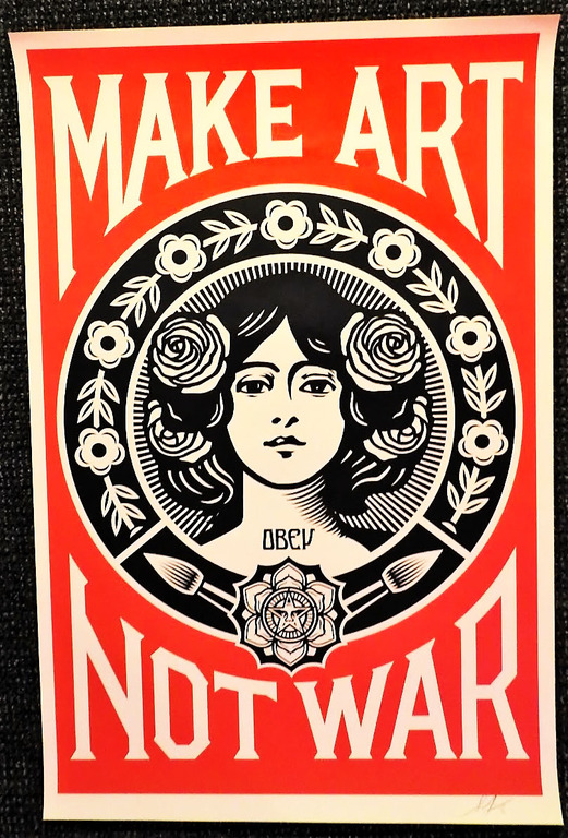 SHEPARD FAIREY: Offset print - Make Art Not War - 2015 kopen? Bied vanaf 75!