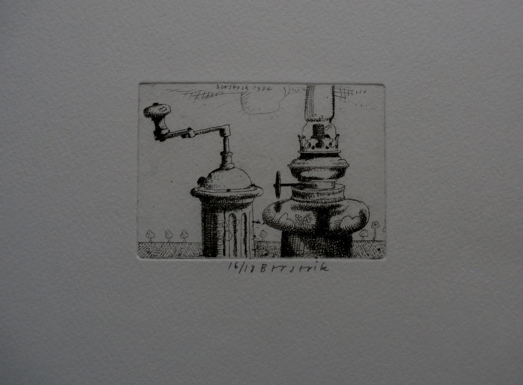 Herman Berserik, 4 handgesigneerde en genummerde etsen op 1 vel kopen? Bied vanaf 300!