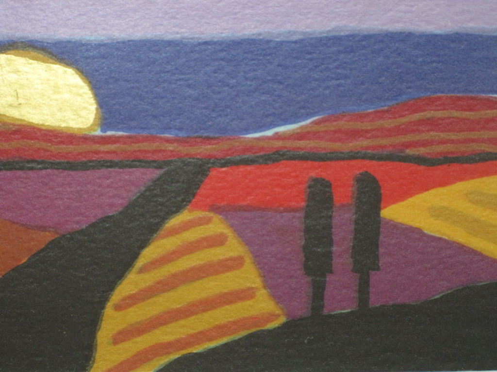 karakteristieke zeefdruk van Ronald Boonacker 1955- "Toscana II" handgesigneerd kopen? Bied vanaf 1!