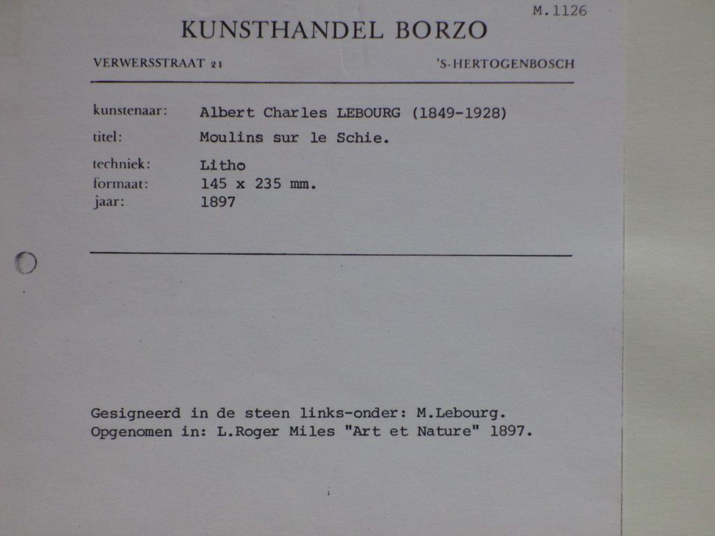 Albert Lebourg, Molens aan de Schie, Litho kopen? Bied vanaf 35!