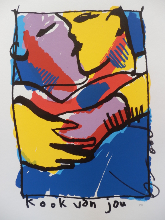 HERMAN BROOD  HANDGESIGNEERDE En Gelimiteerde ZEEFDRUK  K,OOK VAN JOU verkocht voor € 190!