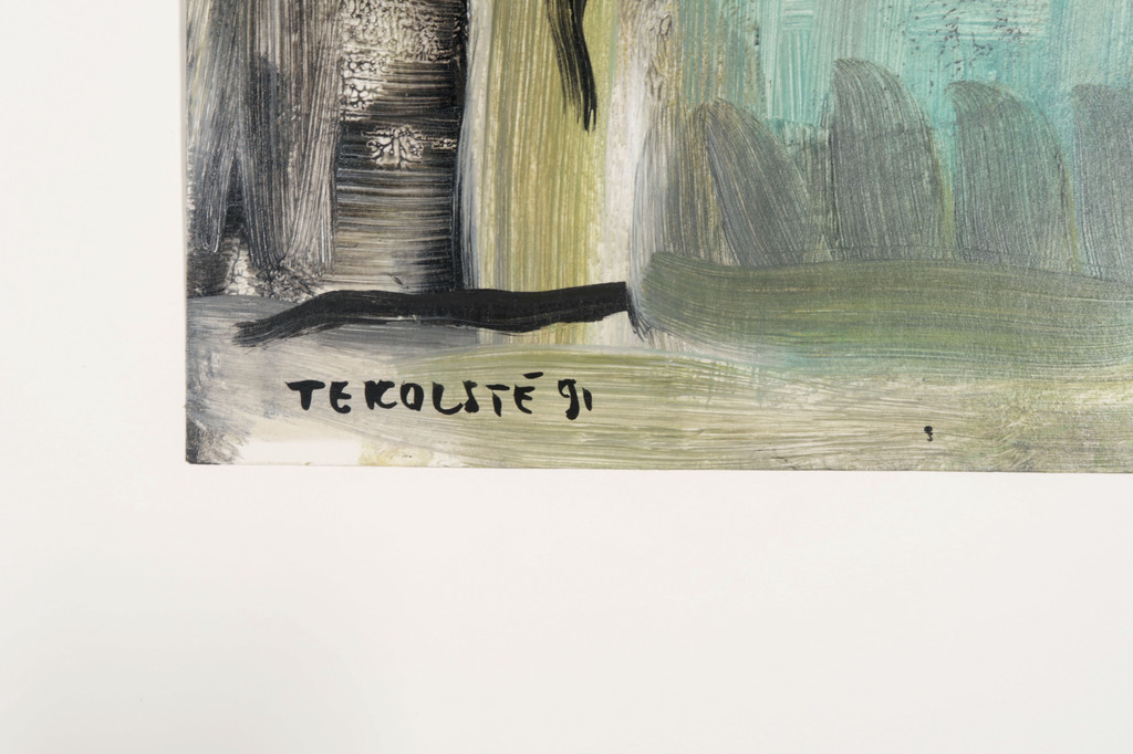 Kees te Kolste: Acryl op papier, Zonder titel I  kopen? Bied vanaf 35!