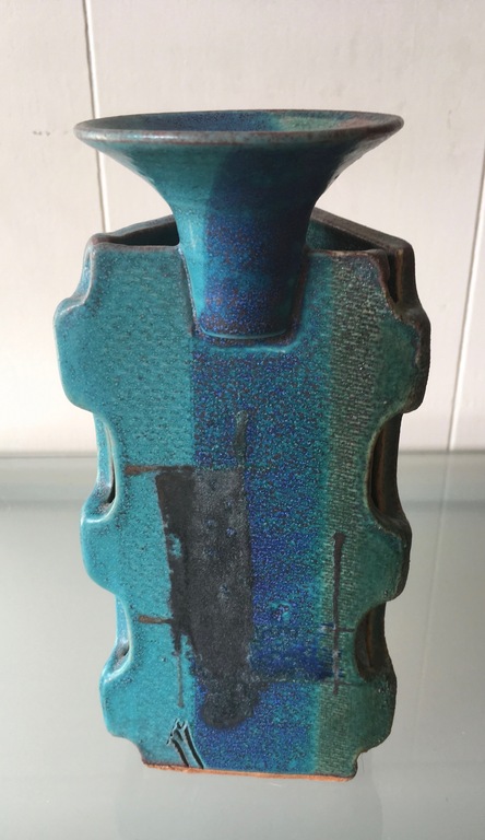 Ed Meissenberg - Grote polychrome modernistische kandelaar -1990's - gesigneerd kopen? Bied vanaf 24!