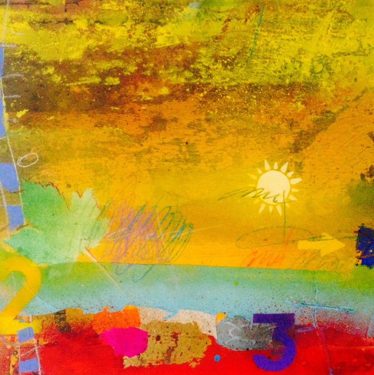 Theo koster, gemengde techniek , morning sun verkocht voor € 95!