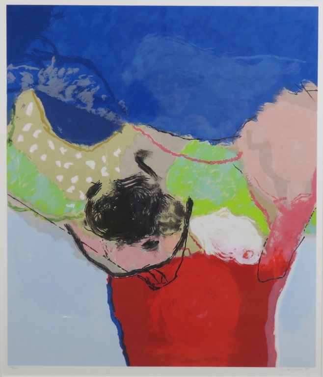 Henk van Vessem: Zeefdruk, Z.T. - Ingelijst verkocht voor € 45!