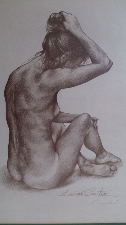 Luciano Contini, litho, naakte vrouw kopen? Bied vanaf 30!