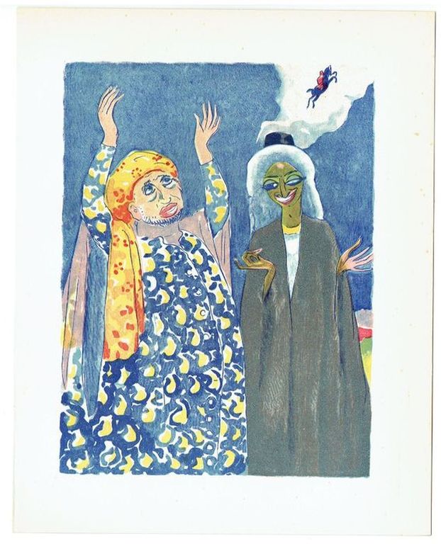 Kees van Dongen-7 Gravures (Chevaux-Paarden) uit Le Livre des Mille et Une Nuit  kopen? Bied vanaf 170!