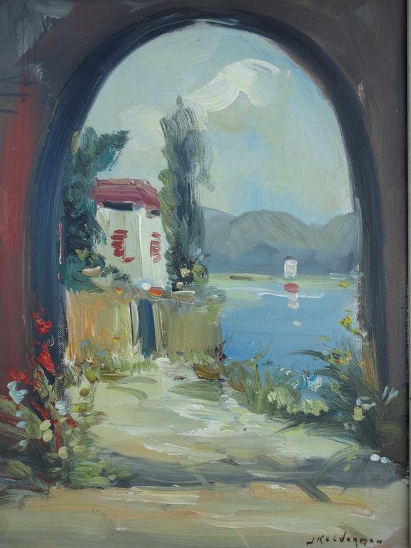 Jan Kelderman - olieverf op doek - Middellandse zee kopen? Bied vanaf 1!