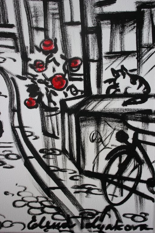 Elena Polyakova: Acrylverf , Aan Amsterdamse straat kopen? Bied vanaf 95!