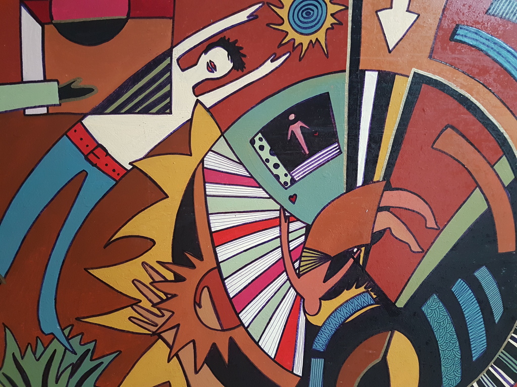 Onbekend - Acryl op board - Modern Pop art schilderij kopen? Bied vanaf 1!