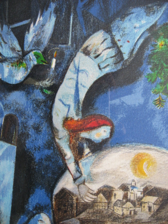 Marc Chagall: Kleurenlitho 'Autour d'elle' -  750 ex. kopen? Bied vanaf 169!
