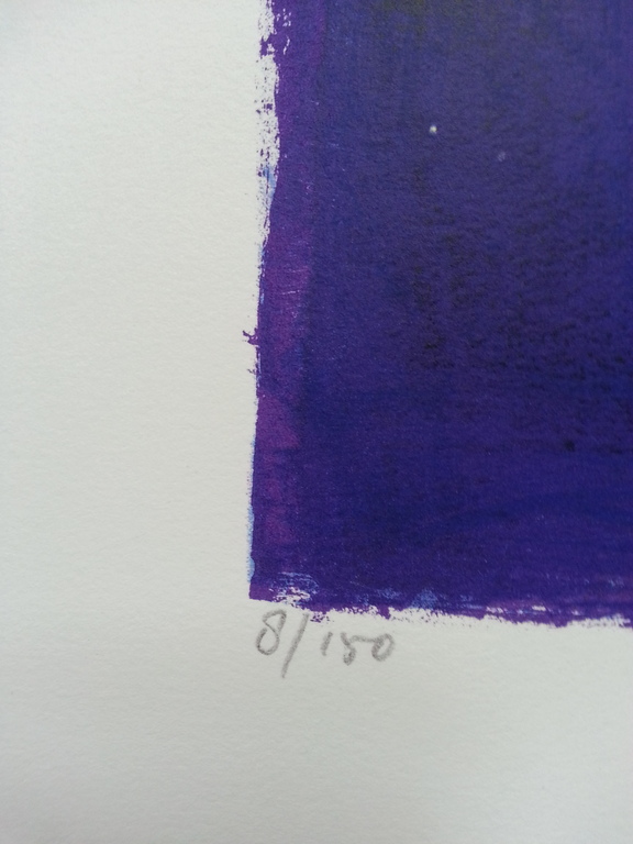 Ron van der Werf, zeefdruk op papier, titel:" Mysterie II" kopen? Bied vanaf 50!