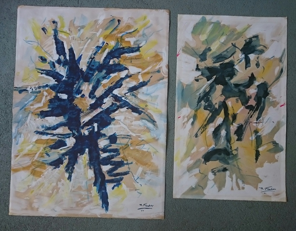Fischer, abstract 1 + 2 - 1964 kopen? Bied vanaf 1!