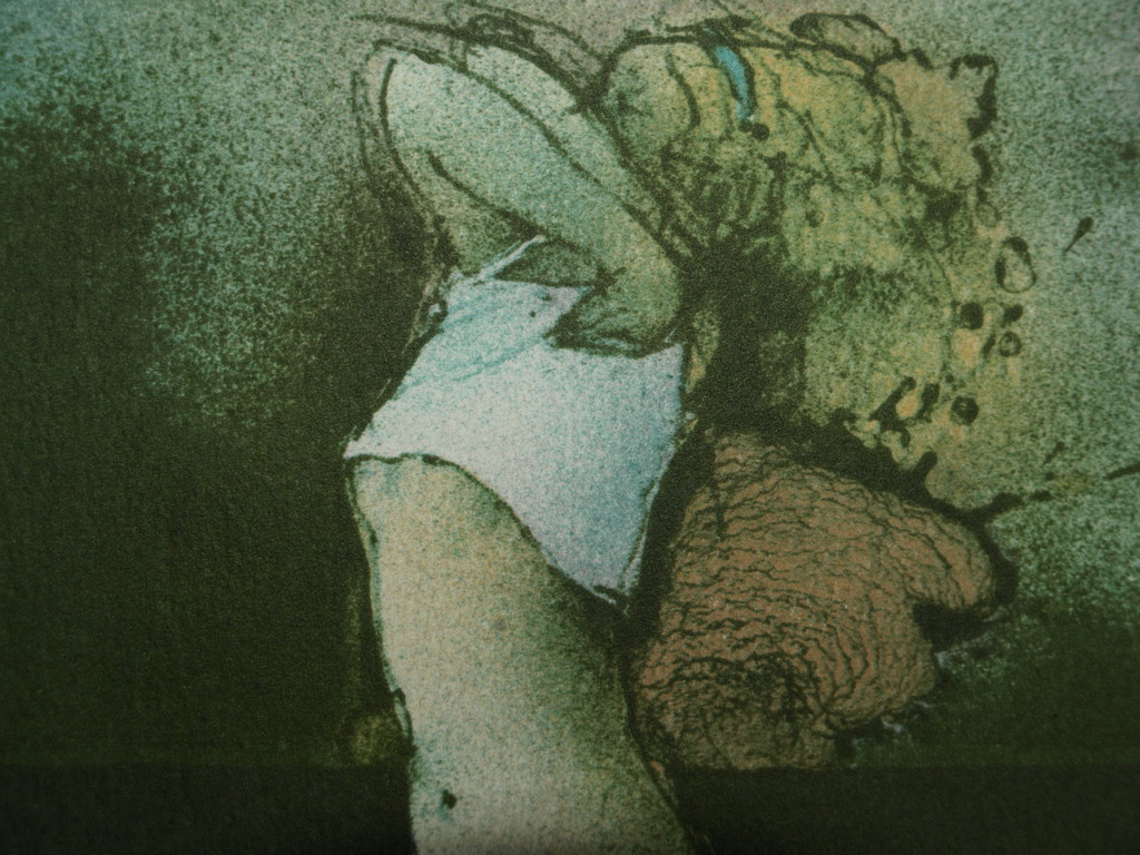 Vladimír Suchánek (1933) : Litho – Vrouw kleedt zich uit –Gesigneerd & ingelijst kaufen? Bieten Sie von 40!
