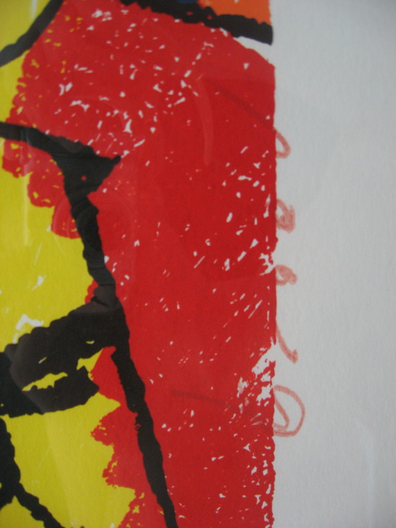 Herman Brood: Kleurenzeefdruk - 'Met bibberende ....' - opl. 300 ex. kopen? Bied vanaf 129!