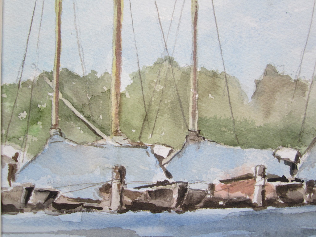 André Tigchelaar: Aquarel, Tijd om te zeilen kopen? Bied vanaf 1!