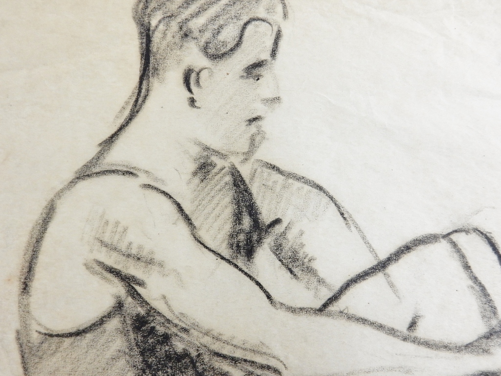 Dirk Smorenberg (1883-1960) - Badgast aan de Loosdrechtse Plassen - 1927 kopen? Bied vanaf 65!