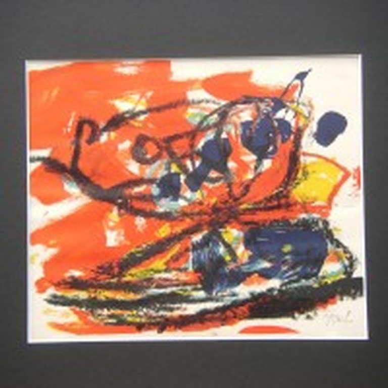 Karel Appel, Musique Barbare, litho, lp en boek! ZEER ZELDZAAM! verkocht voor € 500!
