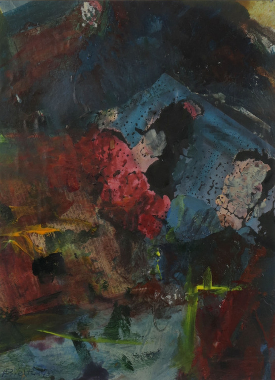 Betty Velthuys: Acryl en Collage, Z.T. II - Ingelijst kopen? Bied vanaf 1!