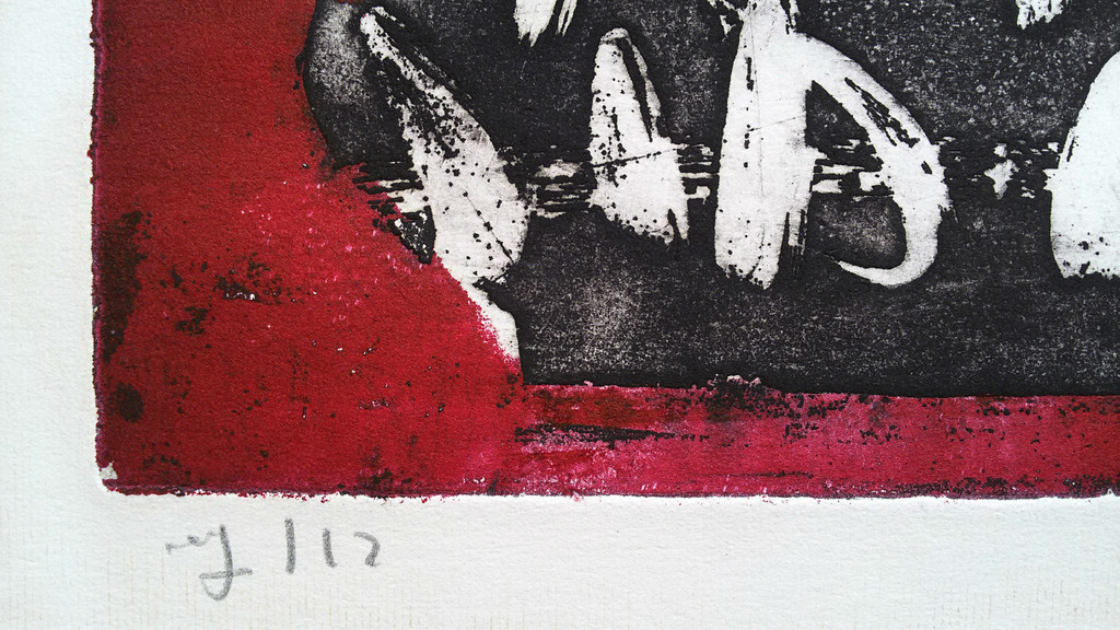 Laatste keer: Cees Kortlang - Abstract, ets kopen? Bied vanaf 40!