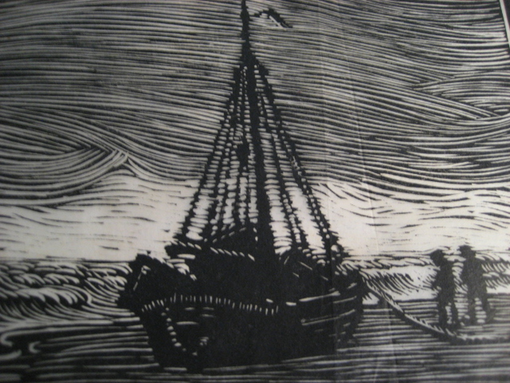 Wall Perné Jos van de, ,Linosnede ,,Zandvoort en een andere toegevoegd. kopen? Bied vanaf 1!