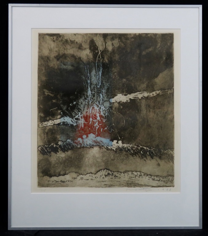 Jan Montyn: Ets, Somewhere - Ingelijst kopen? Bied vanaf 120!