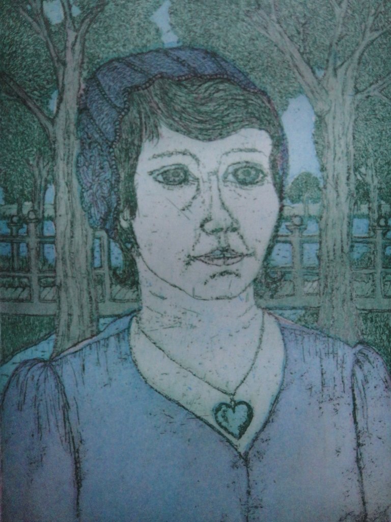 Laetitia de Haas, ets, 'Marjan' kopen? Bied vanaf 1!