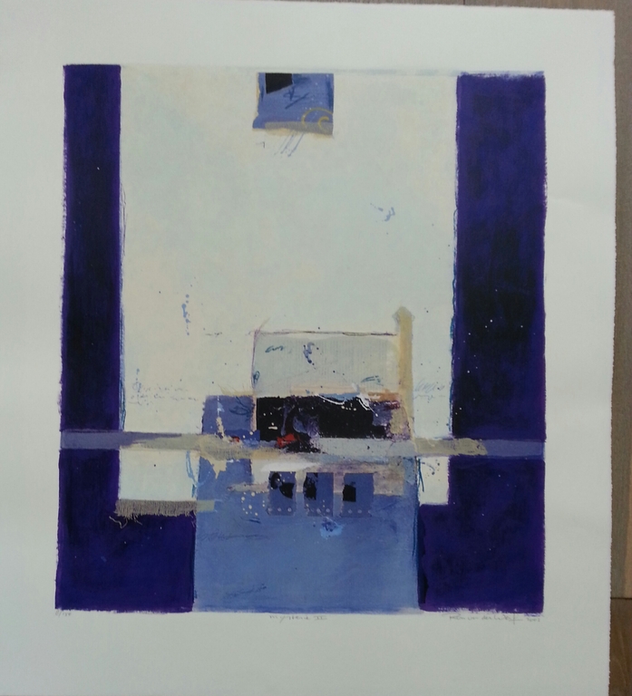 Ron van der Werf, zeefdruk op papier, titel:" Mysterie II" verkocht voor € 50!