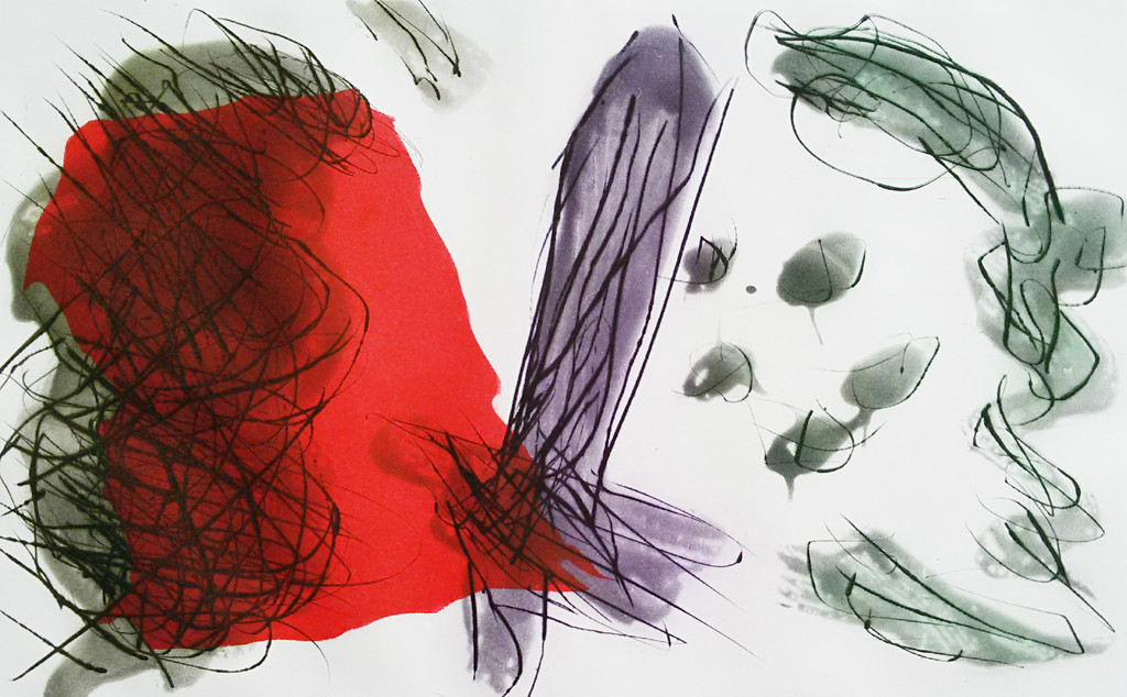 Ger Lataster - Abstracte compositie, aquatint ets verkocht voor € 150!