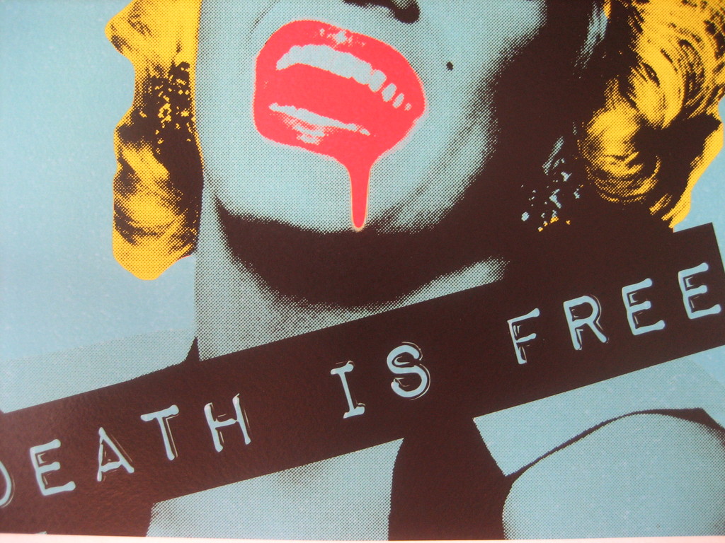 DEATH NYC Limited Edition Art print Graffiti Signed "Monroe Blue Drip" Rare (S) kopen? Bied vanaf 1!