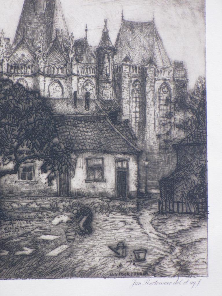 Jan Poortenaar, Gezicht op Zutphen, Ets kopen? Bied vanaf 1!