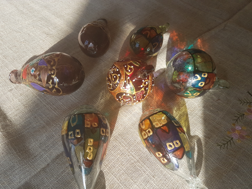 Israeel- mondgeblazen en handgeschilderd  set van 7 pz kopen? Bied vanaf 35!