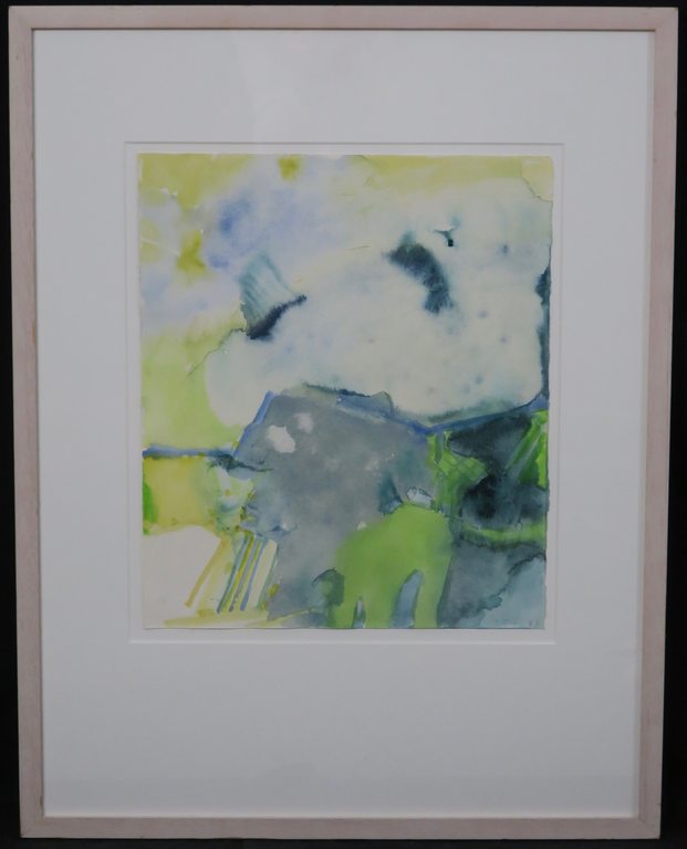 Theo Elfrink: Aquarel, De Waal -Ingelijst verkocht voor € 35!