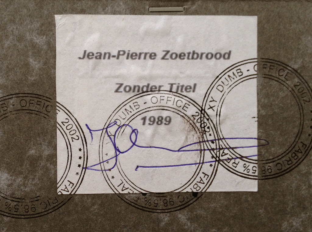 Jean-Pierre Zoetbrood, Gemengde techniek op papier, Zonder Titel kopen? Bied vanaf 450!