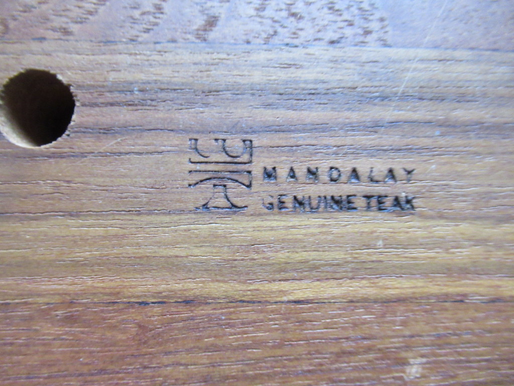 Mandalay: teakhouten draaibare serveerplateau,  kopen? Bied vanaf 1!