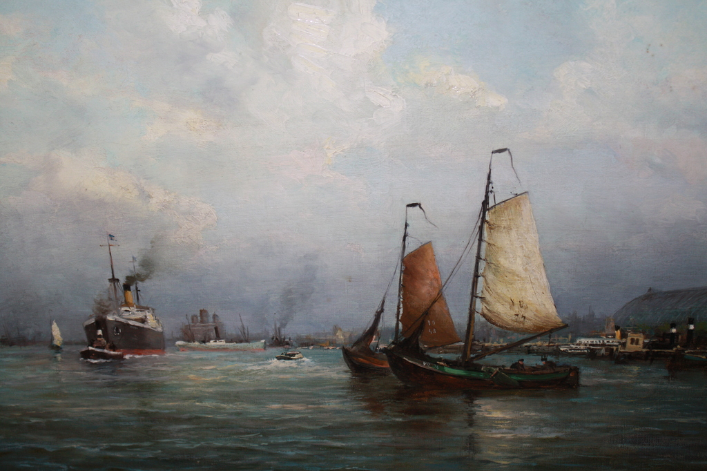 JAN van der LINDE  - CENTRAAL STATION AMSTERDAM VANAF HET IJ kopen? Bied vanaf 650!