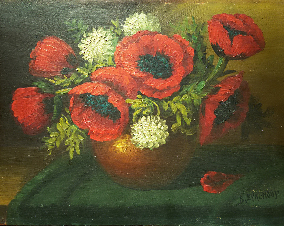 Bloemstilleven, olieverf op paneel kopen? Bied vanaf 1!