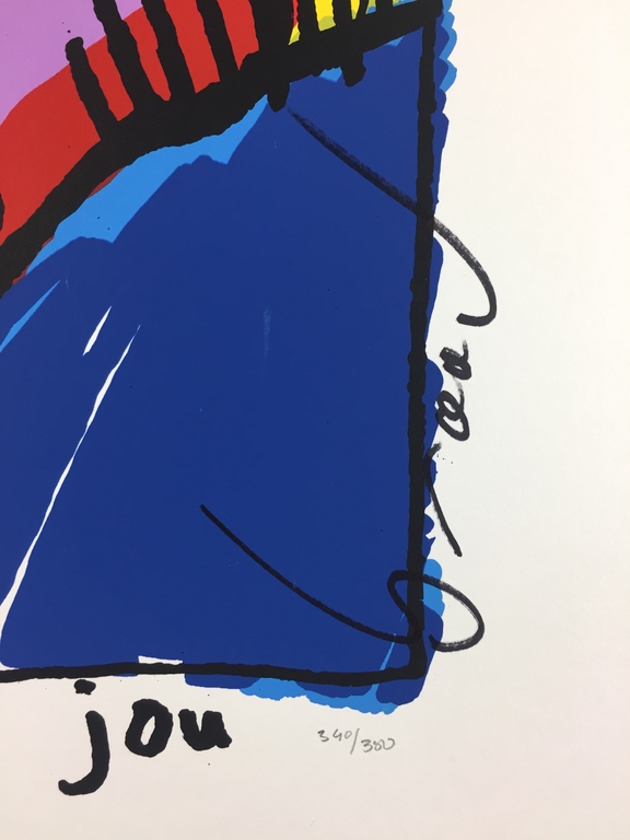 Herman Brood, handgesigneerde zeefdruk, 'Kook van jou' (VALENTIJNSAANBIEDING!) kopen? Bied vanaf 329!