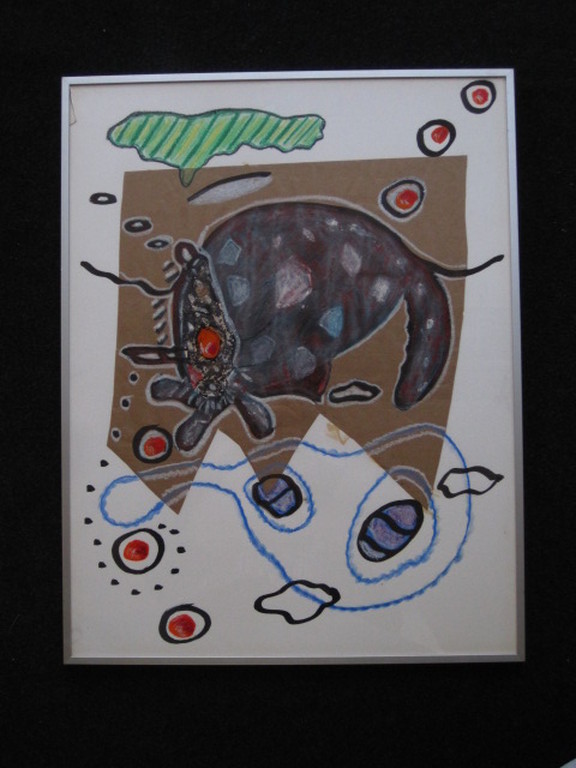 Kenmerkend Quintus Jan Telting aquarel "Neushoorn" 1987 Suriname ongesigneerd kopen? Bied vanaf 1!