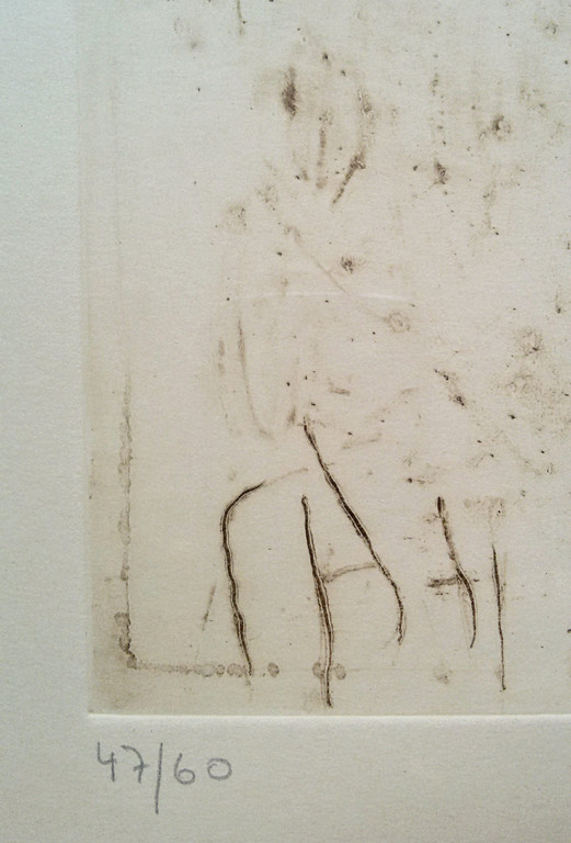 James Coignard - Abstracte compositie, carborundum ets (ingelijst) kopen? Bied vanaf 175!